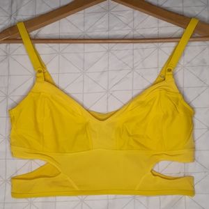 Adidas Stella McCartney Yellow Bikini Top Size LG